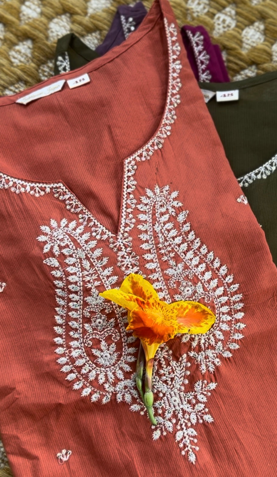 Gulal Rust Cotton Set