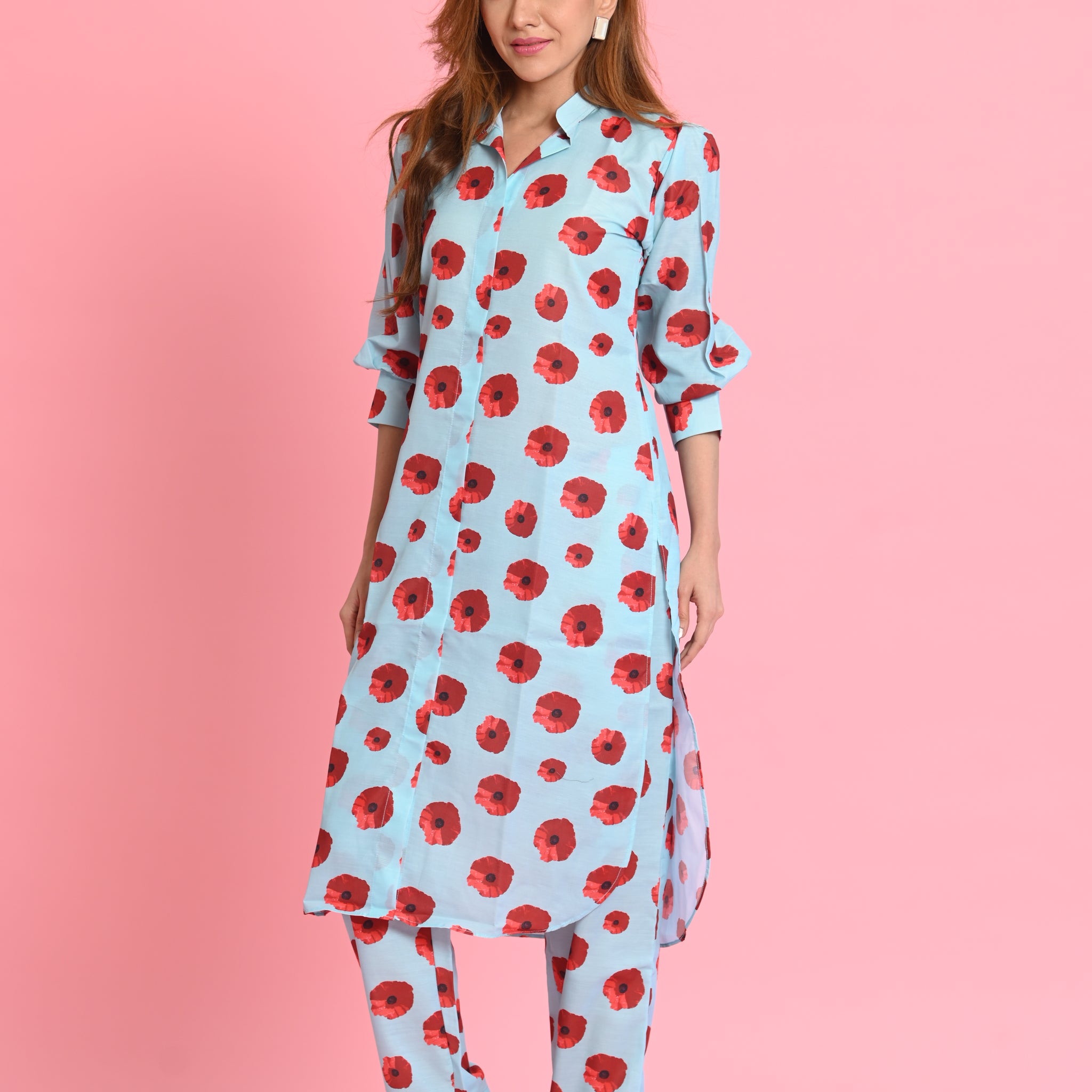 Red Poppy Co-Ord Set