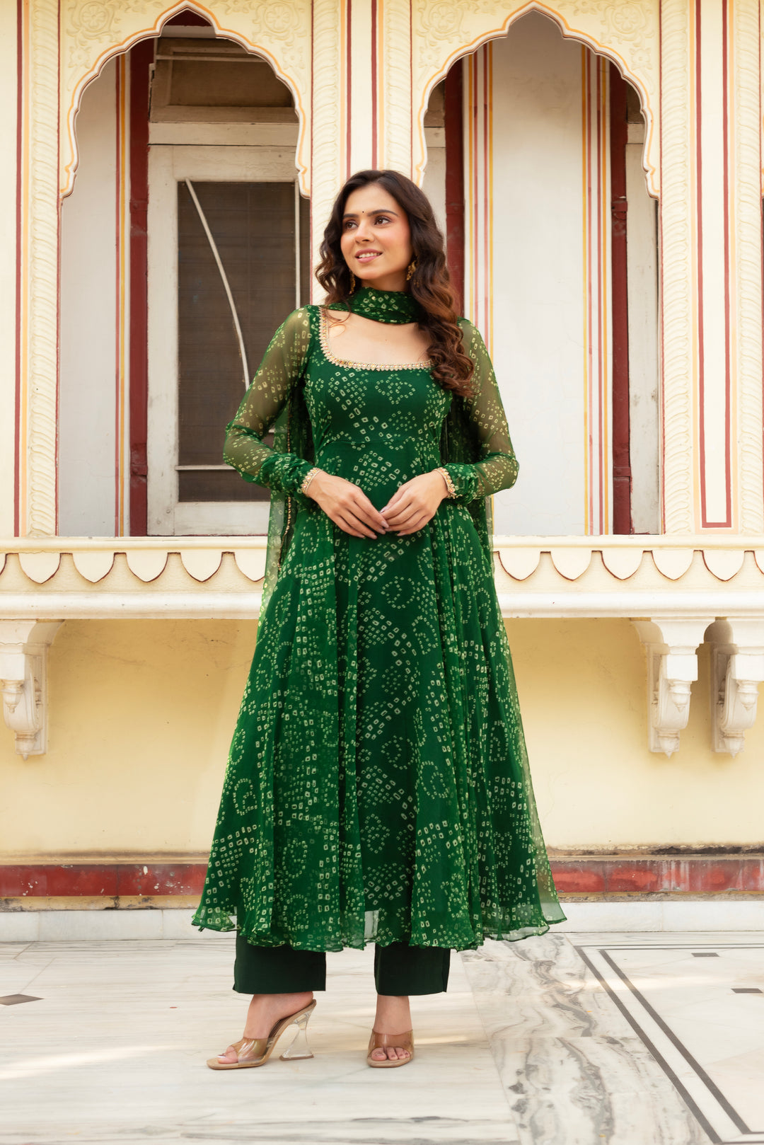 Panna Bandhani Set OF Three