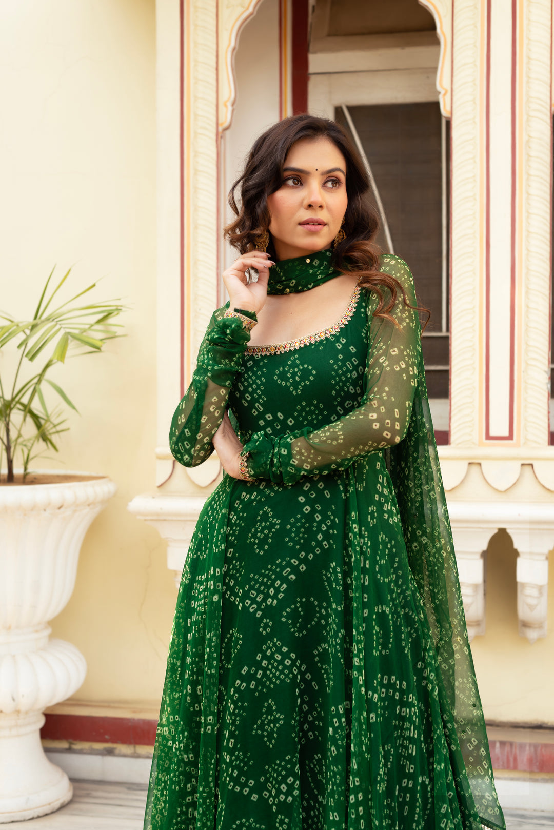 Panna Bandhani Set OF Three