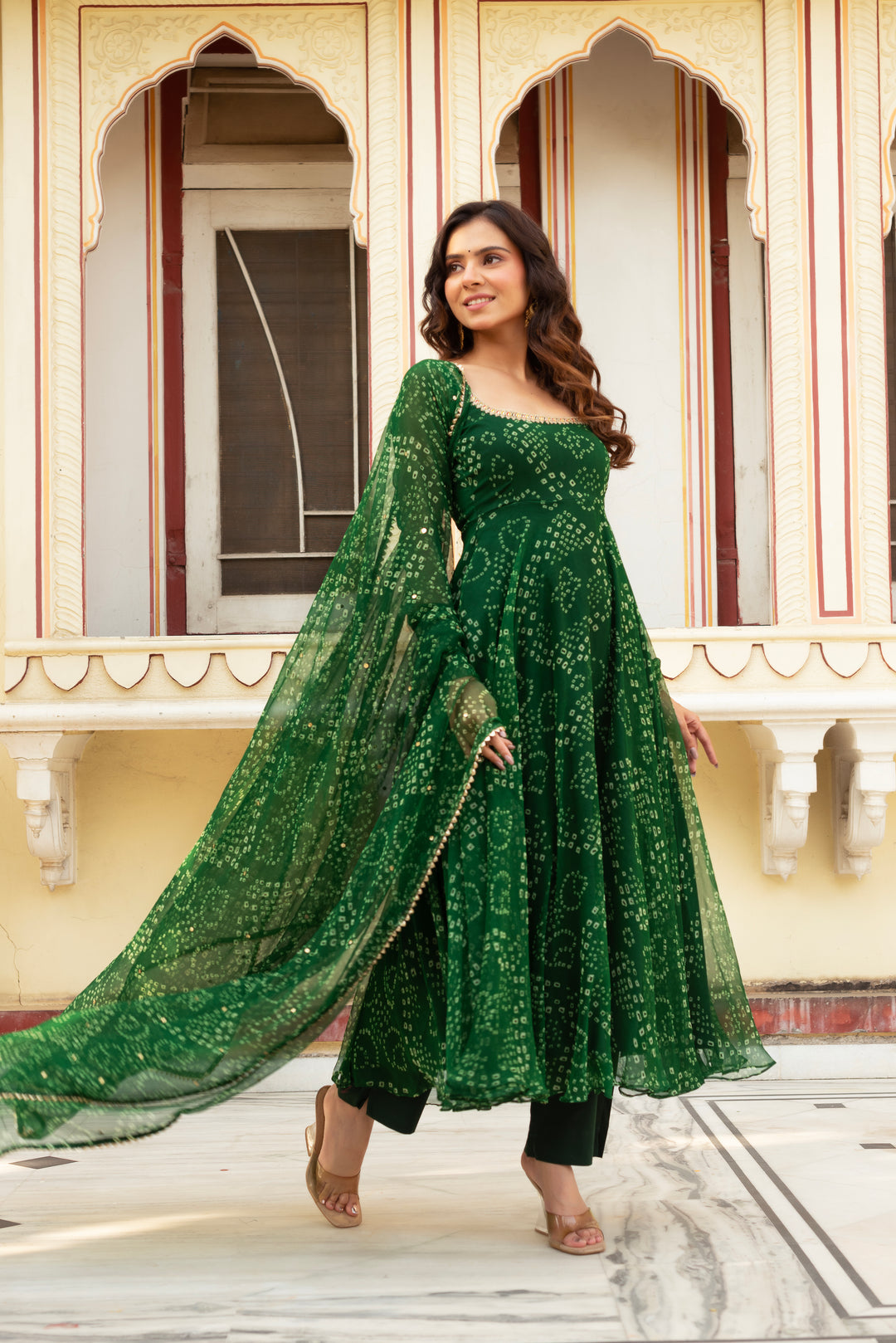 Panna Bandhani Set OF Three