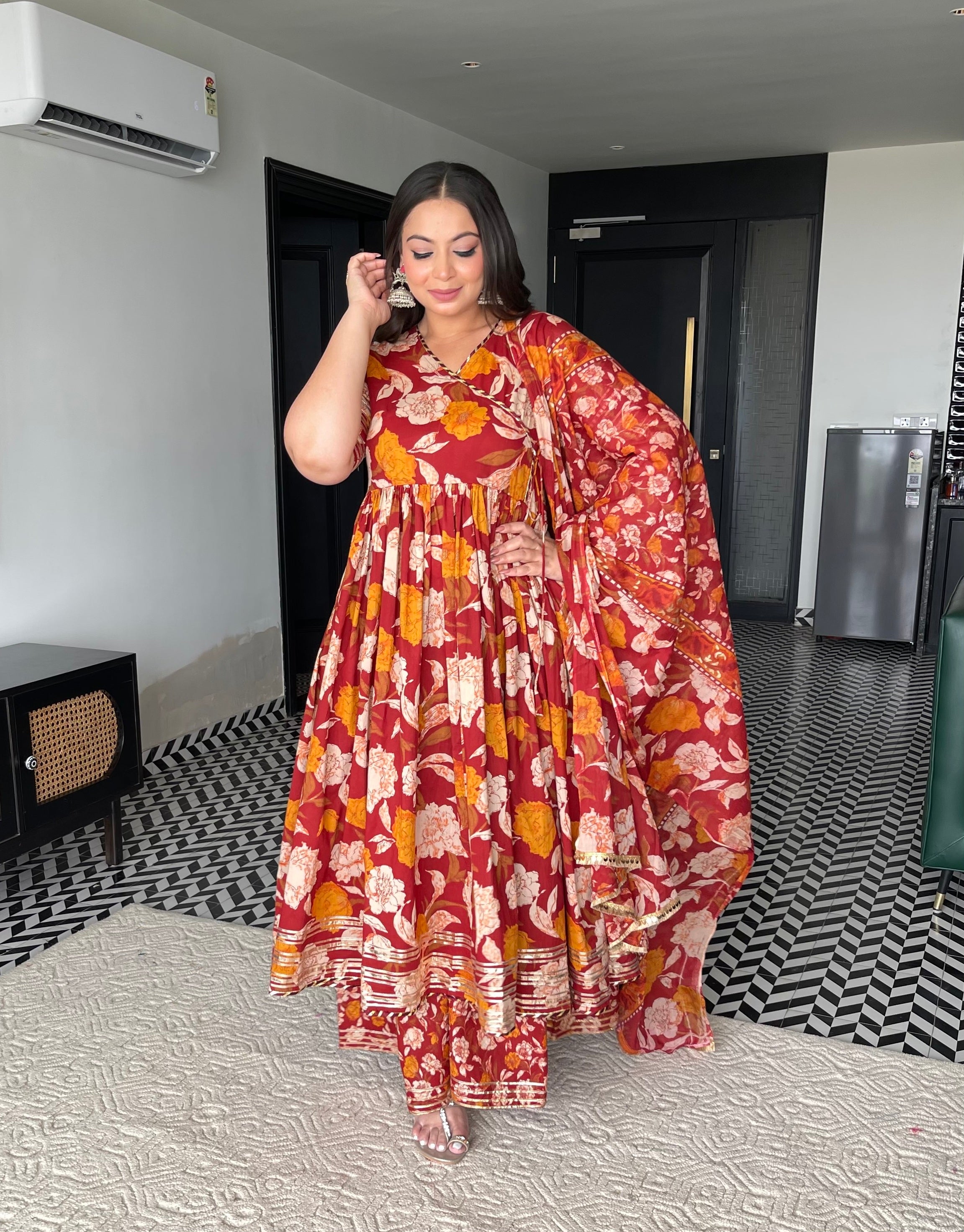 Manek Anarkali Set Of Three