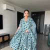 Sea Green Anarkali Set Of Three