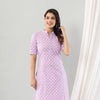 Lilac Cotton A-line Set Of Two