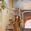 MAHENDI MOTIF PRINT ANARKALI KURTA