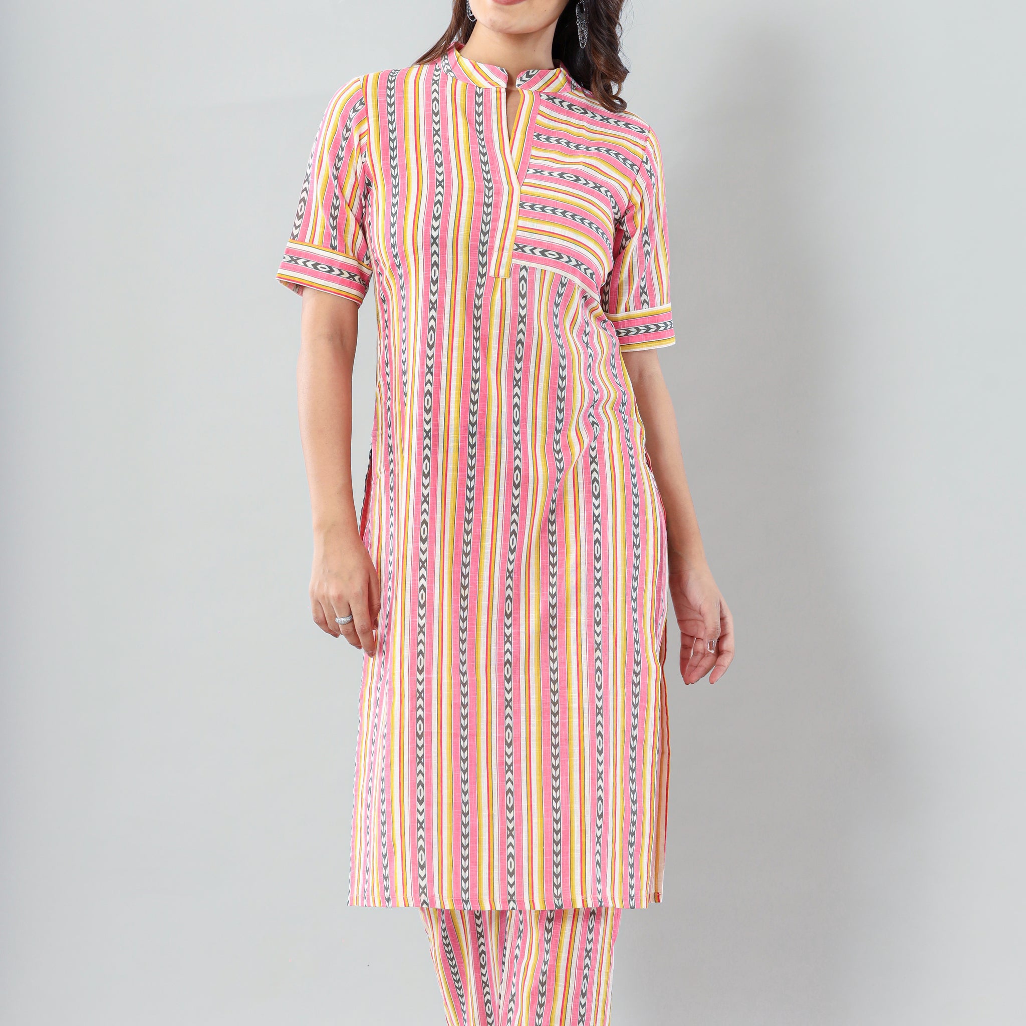 Multi Colored Stripe Set Of Two