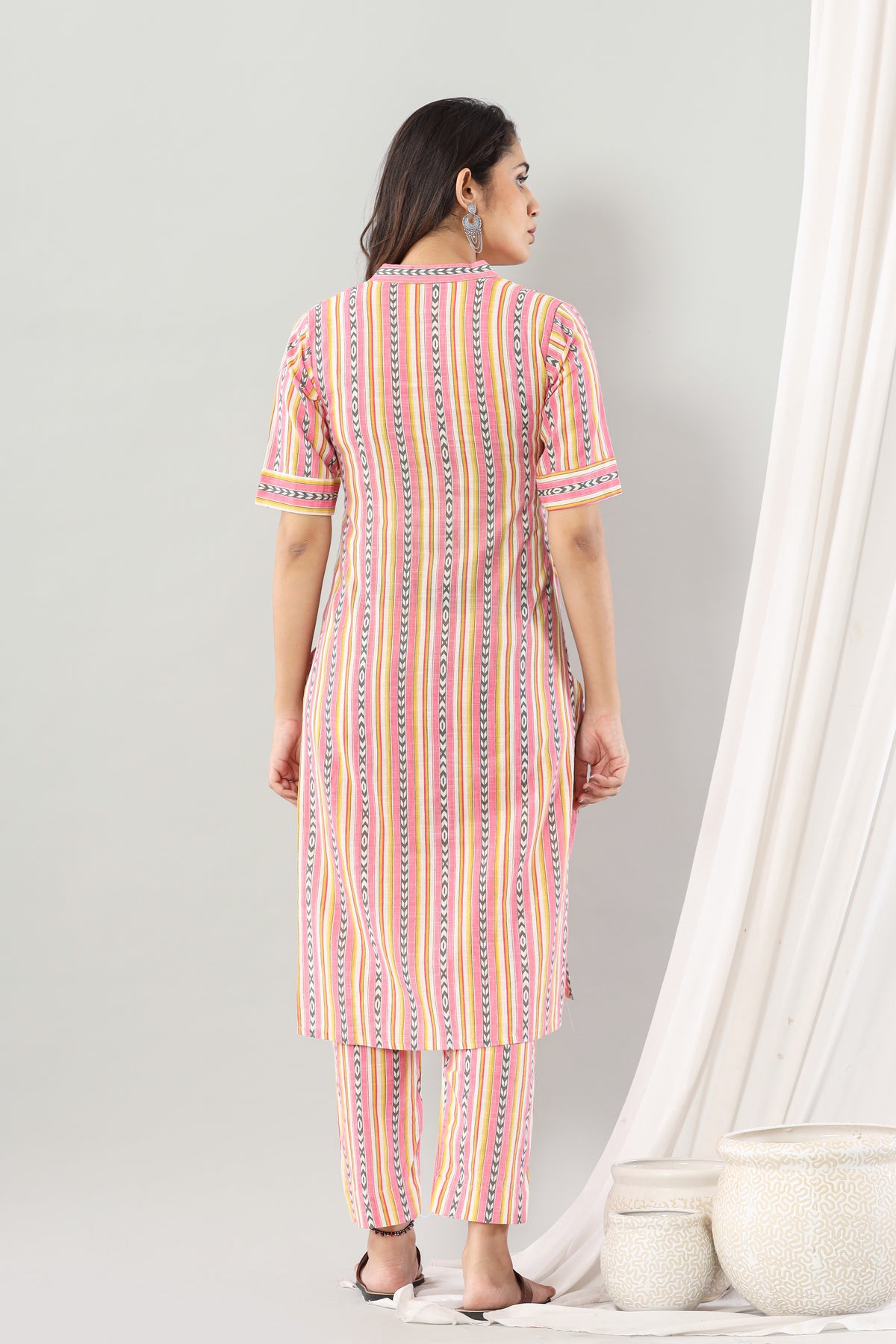 Multi Colored Stripe Set Of Two