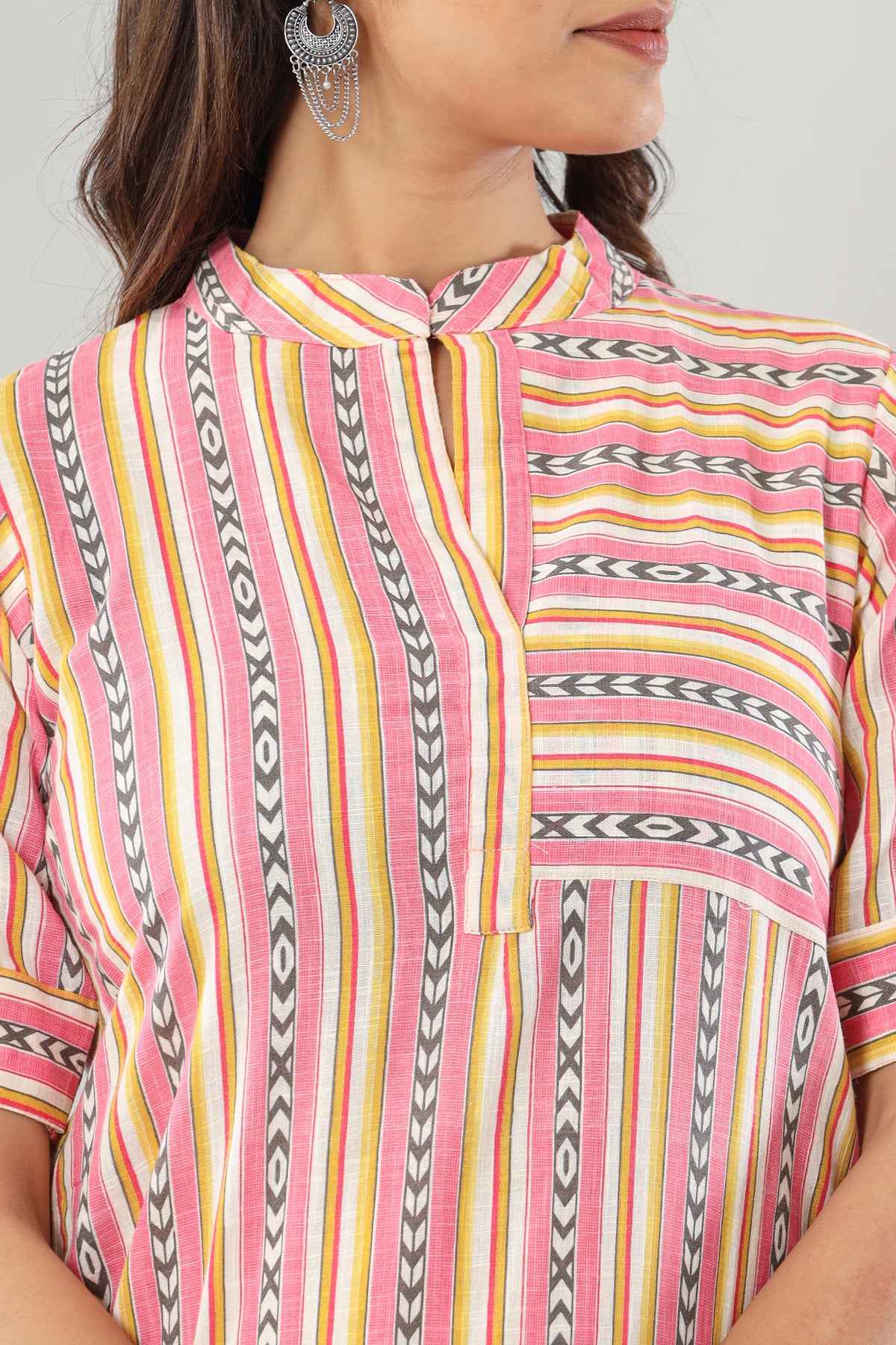 Multi Colored Stripe Set Of Two