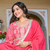 PINK DOLA SILK KALIDAAR KURTA SET
