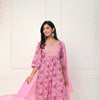 Pink Red Floral  Nyra Cut Set Of Three