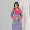 Purple Floral Satrangi Set Of Two