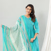 Rama Green Work Mirror Angrakha Set