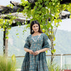 Panna Motif Anarkali Kurta With Pant And Dupatta