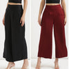 Combo Maroon And Black Viscose Palazzo Pants