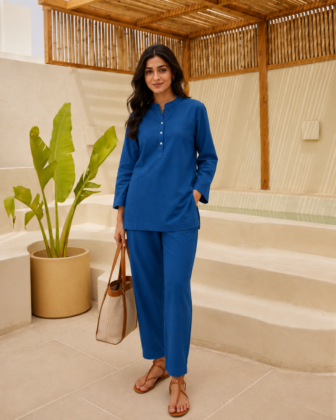 Prussian blue Co-Ord Set